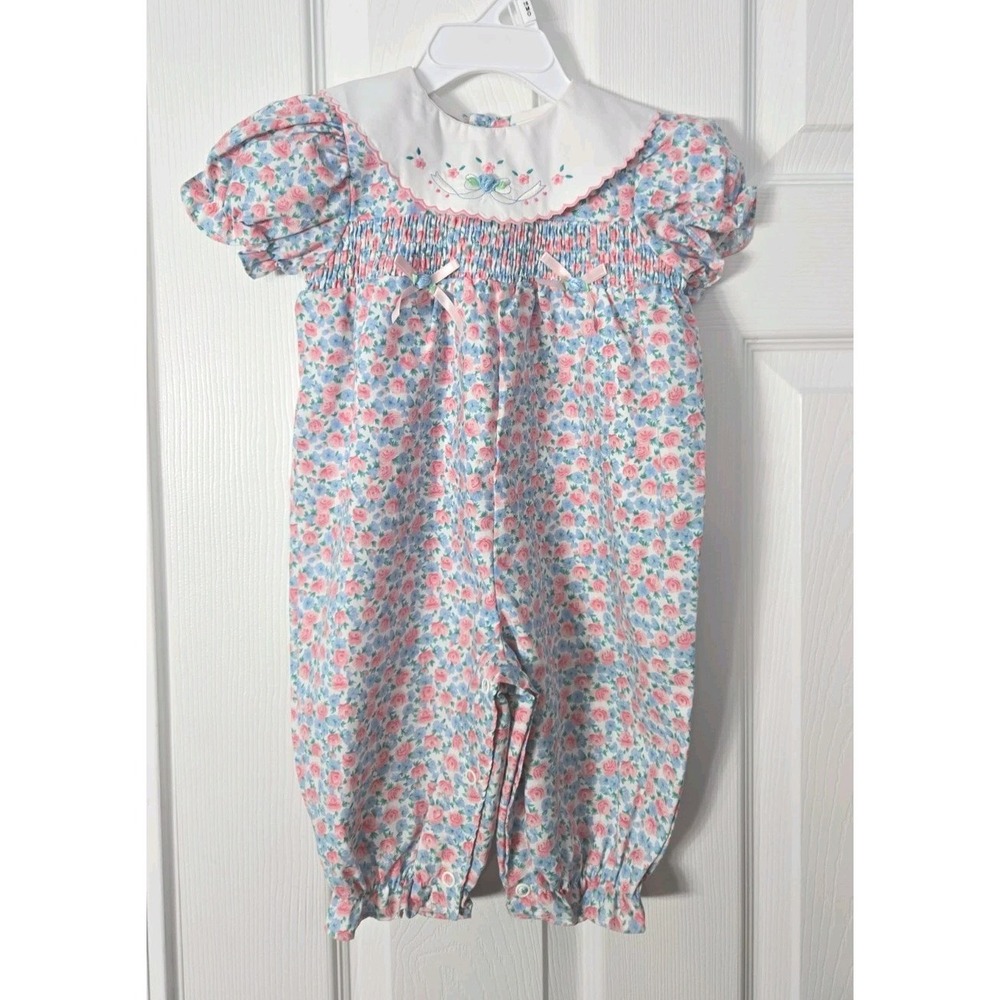 Infant One Piece  Romper Short Sleeve Florial ‎ Size 6-9M